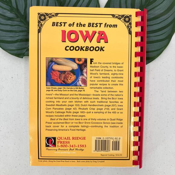 Vintage Best of the Best from Iowa Paperback Spiral Bound 1997 State Cookbook - Picture 3 of 12